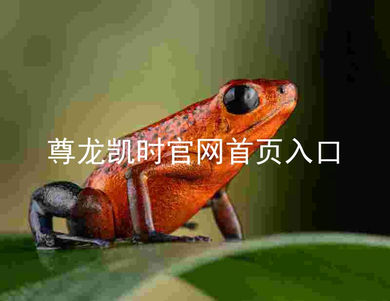尊龙凯时官网首页入口