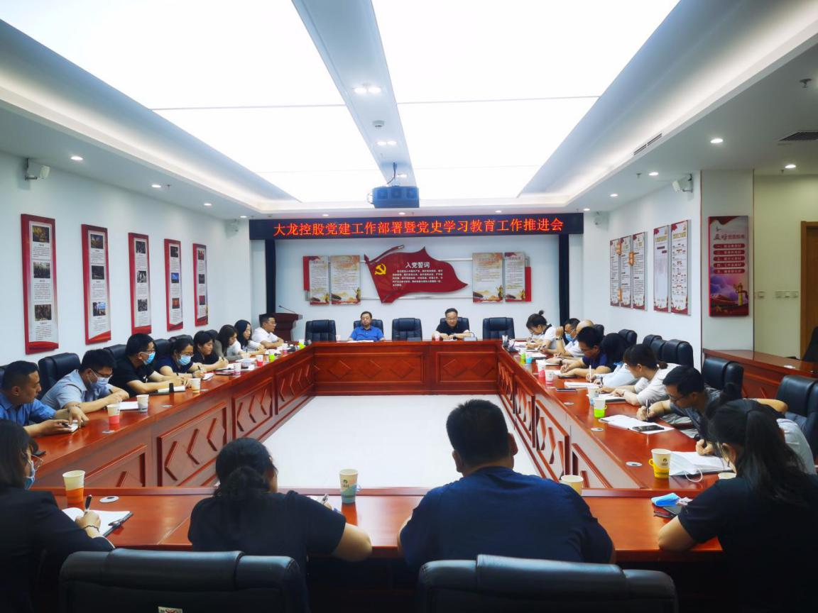 尊龙凯时控股党委召开专题聚会对党史学习教育和近期党建事情 举行再推进再安排