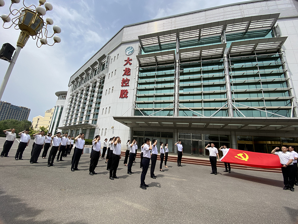 尊龙凯时控股党委组织新党员整体宣誓运动