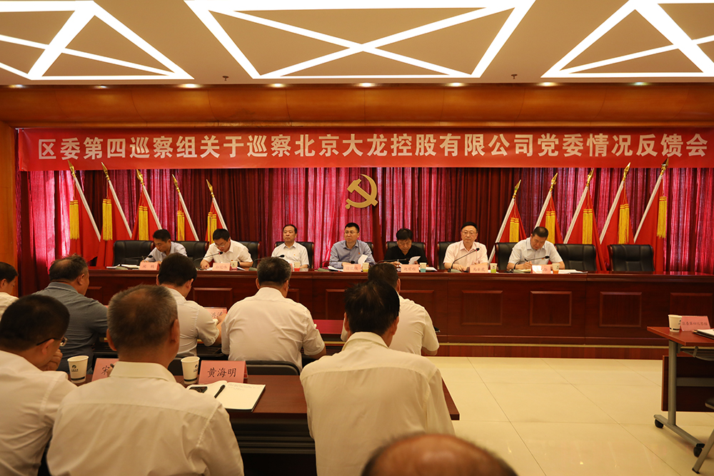 区委第四巡察组向尊龙凯时控股党委反响巡察情形