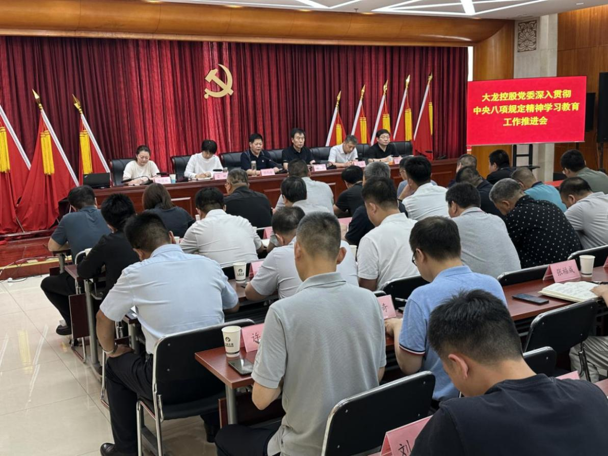 尊龙凯时控股党委召开深入贯彻中央八项划定精神学习教育事情推进会